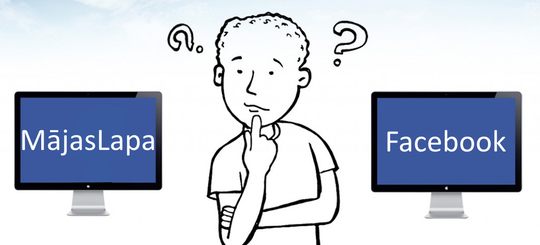 Facebook pret Mājaslapu